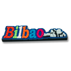 Imán letras Bilbao goma