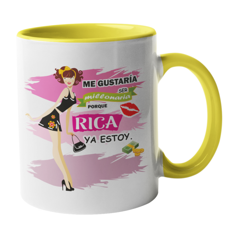 Taza Rica amarilla