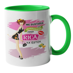 Taza Rica verde