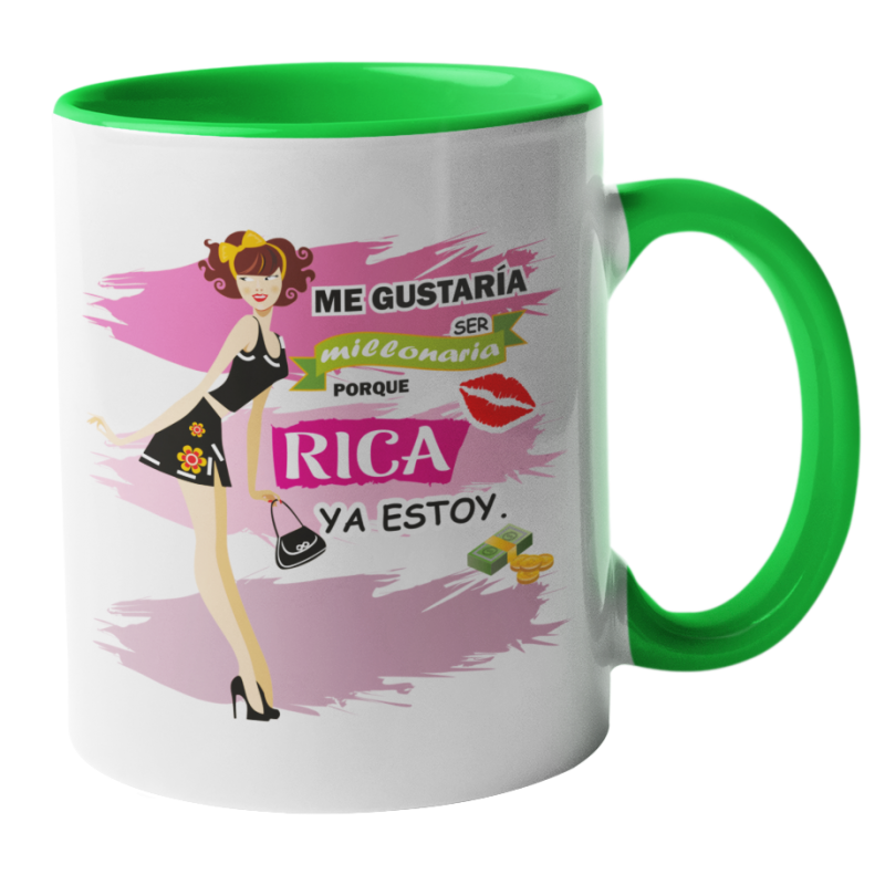 Taza Rica verde