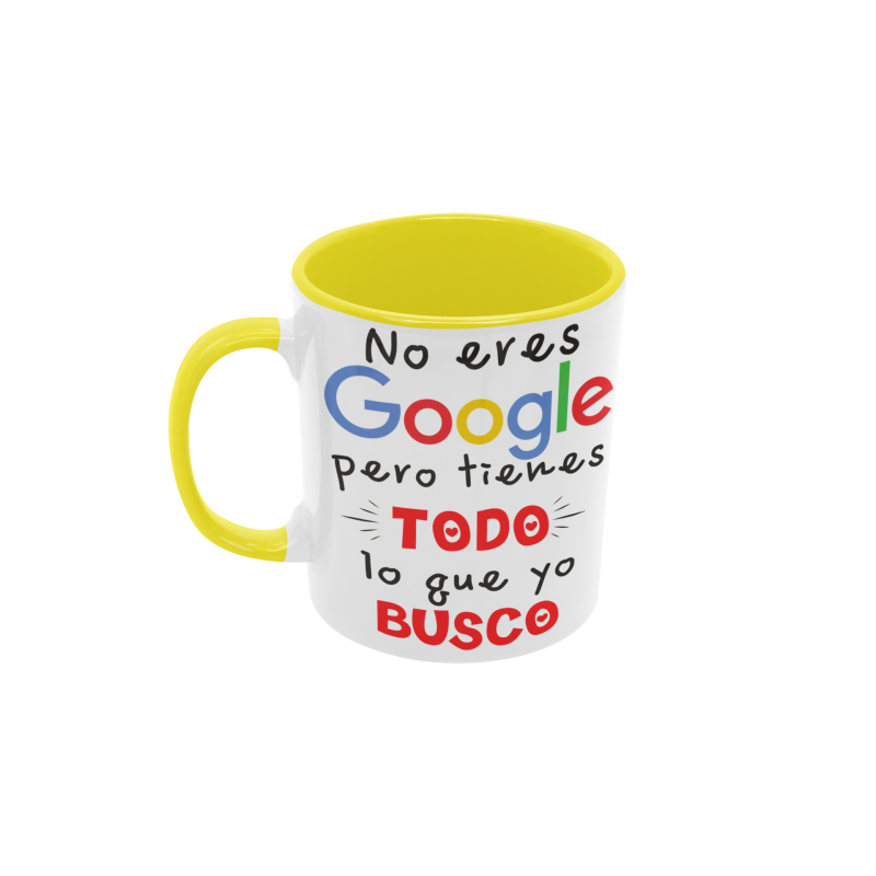 Taza no eres google amarilla