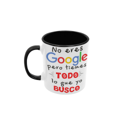 Taza no eres google negra