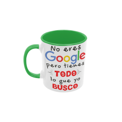 Taza no eres google verde