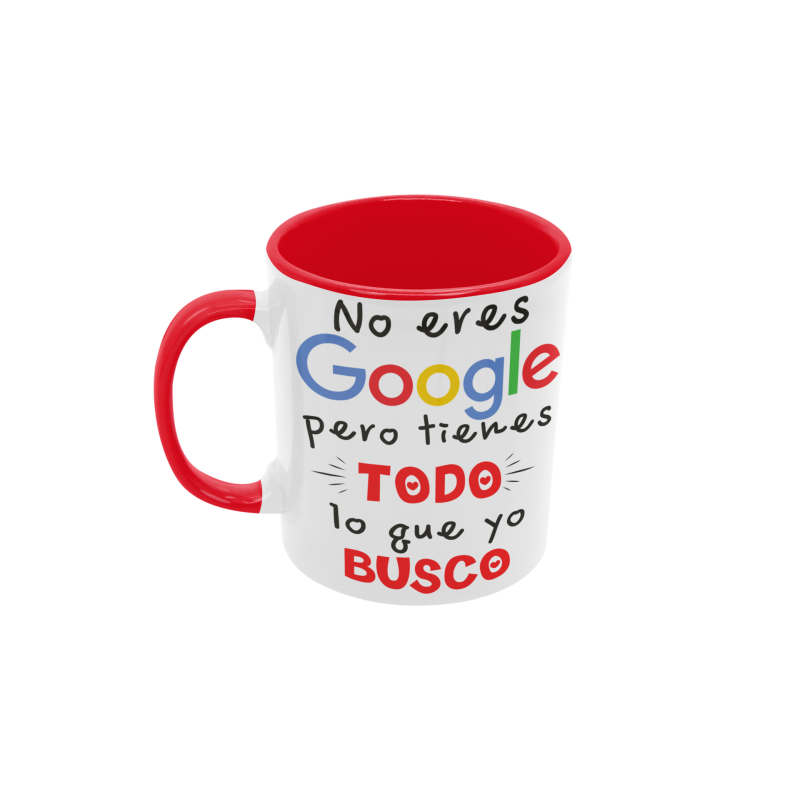 Taza no eres google roja