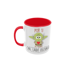 Taza Yoda Por ti al lado Oscuro roja