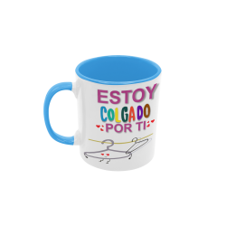 Taza Estoy colgado por ti azul