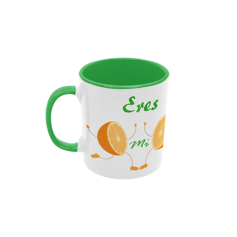 Taza Media Naranja verde