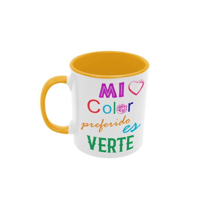 Taza Color Verte naranja