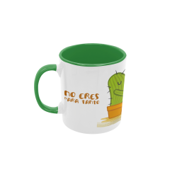 Taza cactus verde