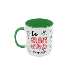 Taza Te quiero verde