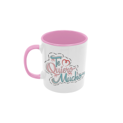 Taza Te quiero mucho rosa