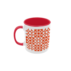 Taza baldosa de Bilbao roja