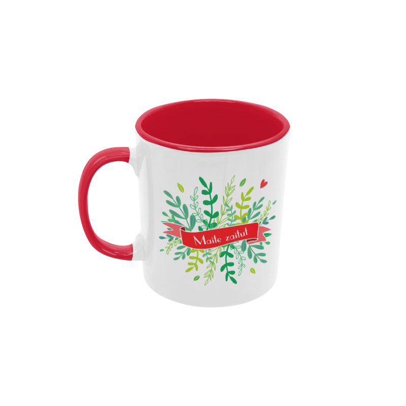 Taza Maite zaitut hojitas roja