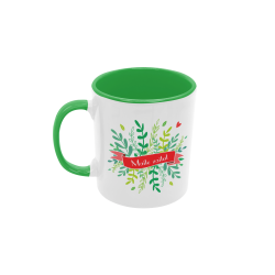 Taza Maite zaitut hojitas verde