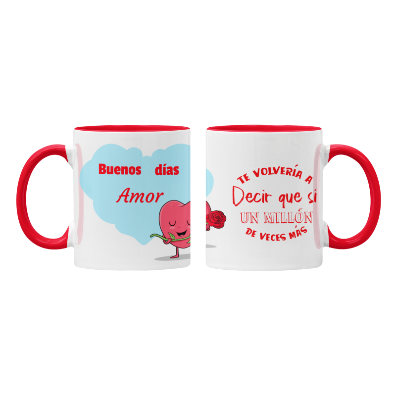 Taza Te volvería a decir que sí roja