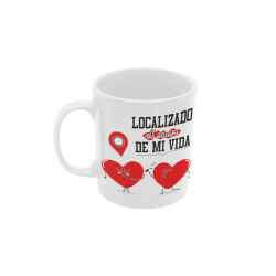 Taza Localizado el Amor de mi Vida blanca