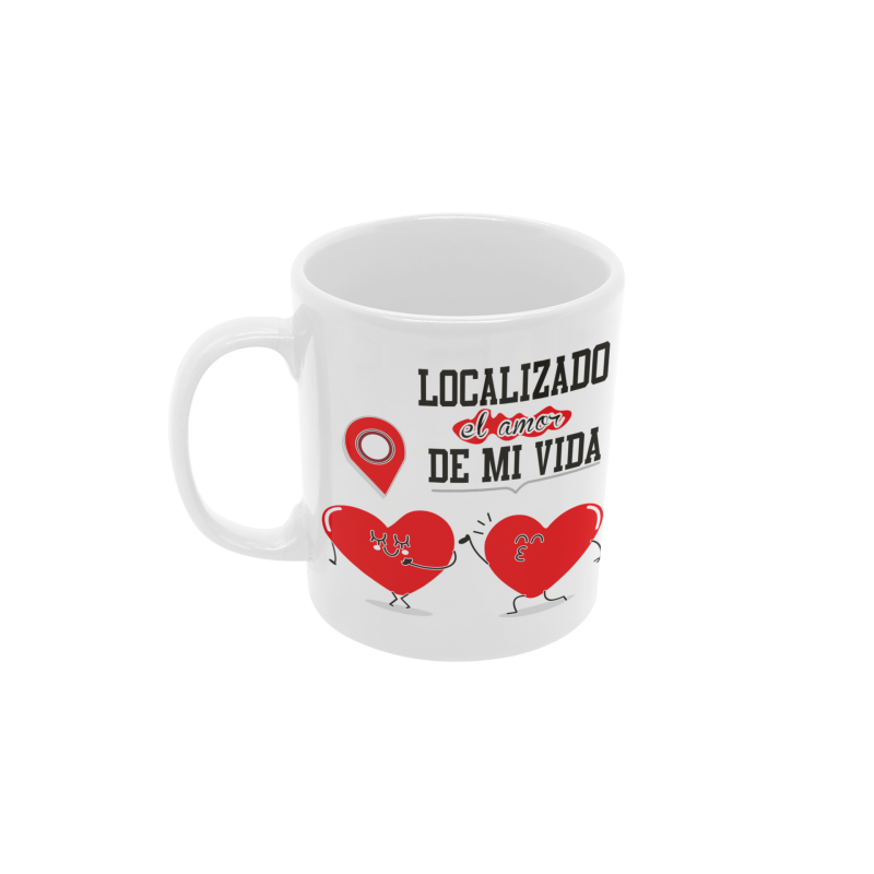 Taza Localizado el Amor de mi Vida blanca