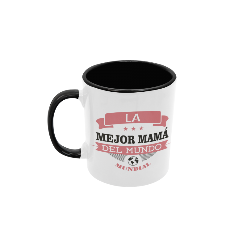 Taza La mejor mamá del mundo mundial negra