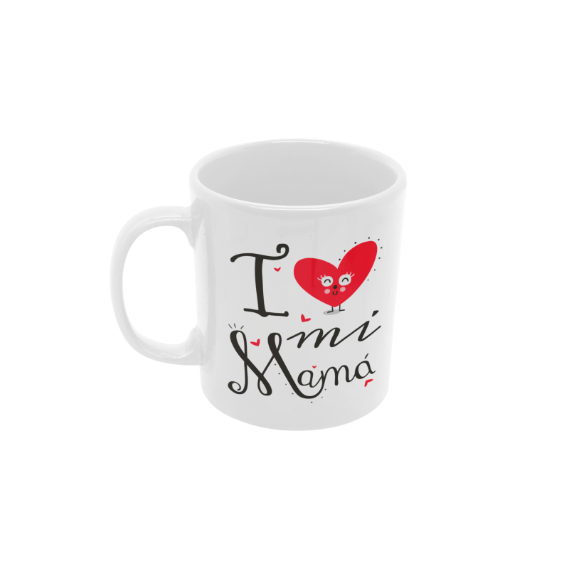 Taza I love mi mamá blanca