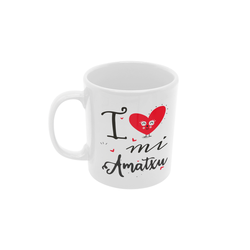 Taza I love mi amatxu blanca