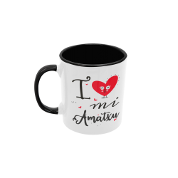 Taza I love mi amatxu negra