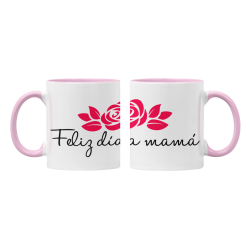 Taza Feliz día mamá rosa