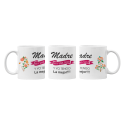 Taza Madre hay una sola FLORES blanca