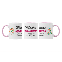 Taza Madre hay una sola FLORES rosa