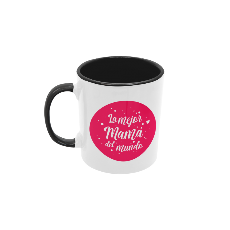 Taza La mejor mamá del mundo negra