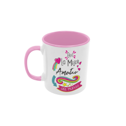 Taza Eres la mejor amatxu del mundo rosa