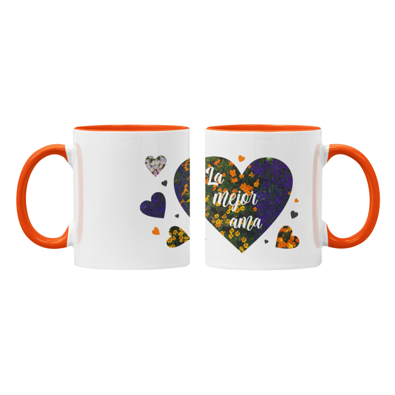 Taza la mejor ama naranja