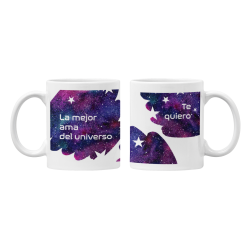 Taza La mejor Ama del Universo Te quiero blanca