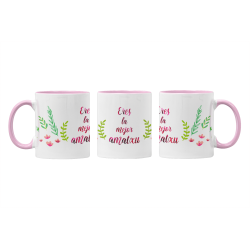 Taza Eres la mejor Amatxu rosa