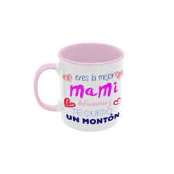 Taza Eres la mejor Mami del universo rosa