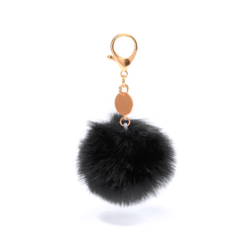 Llavero Pom Pom negro