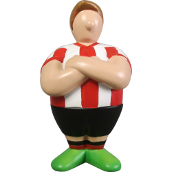 Figura futbolista  rojiblanco