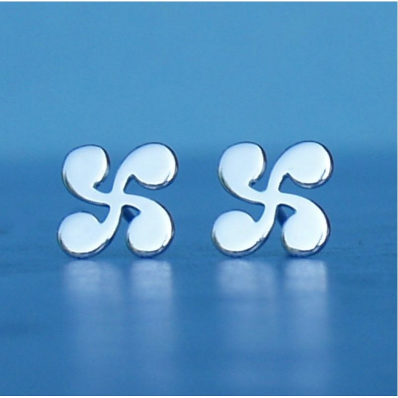 Pendientes Lauburu plata