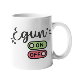 Taza Egun on off blanca