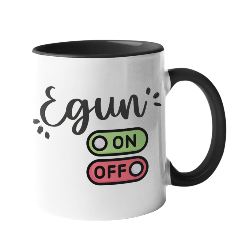 Taza Egun on off negra