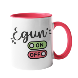 Taza Egun on off  roja