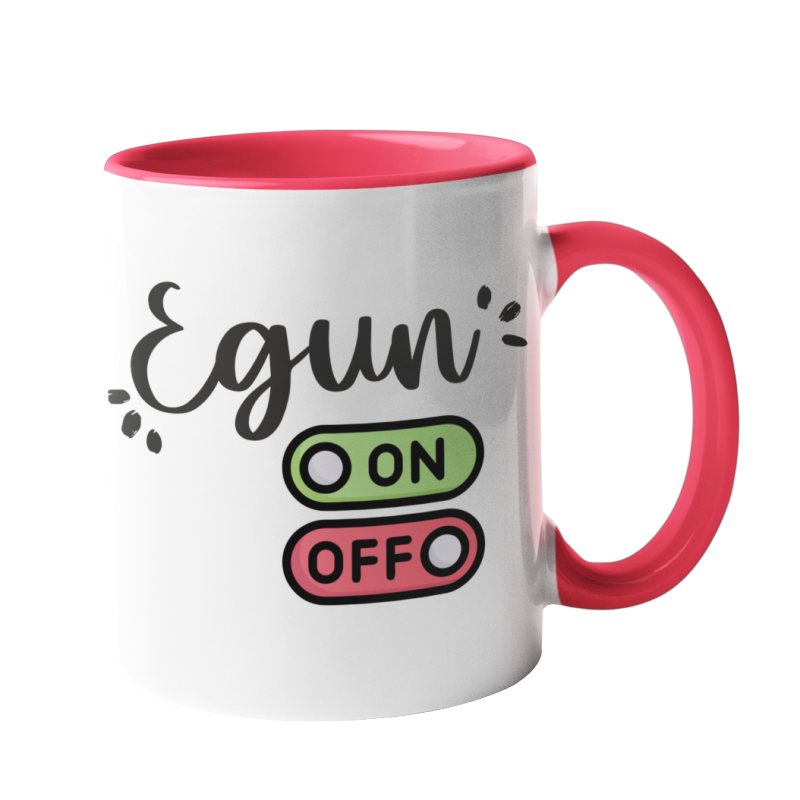 Taza Egun on off  roja