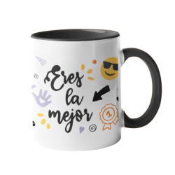 Taza Eres la mejor negra