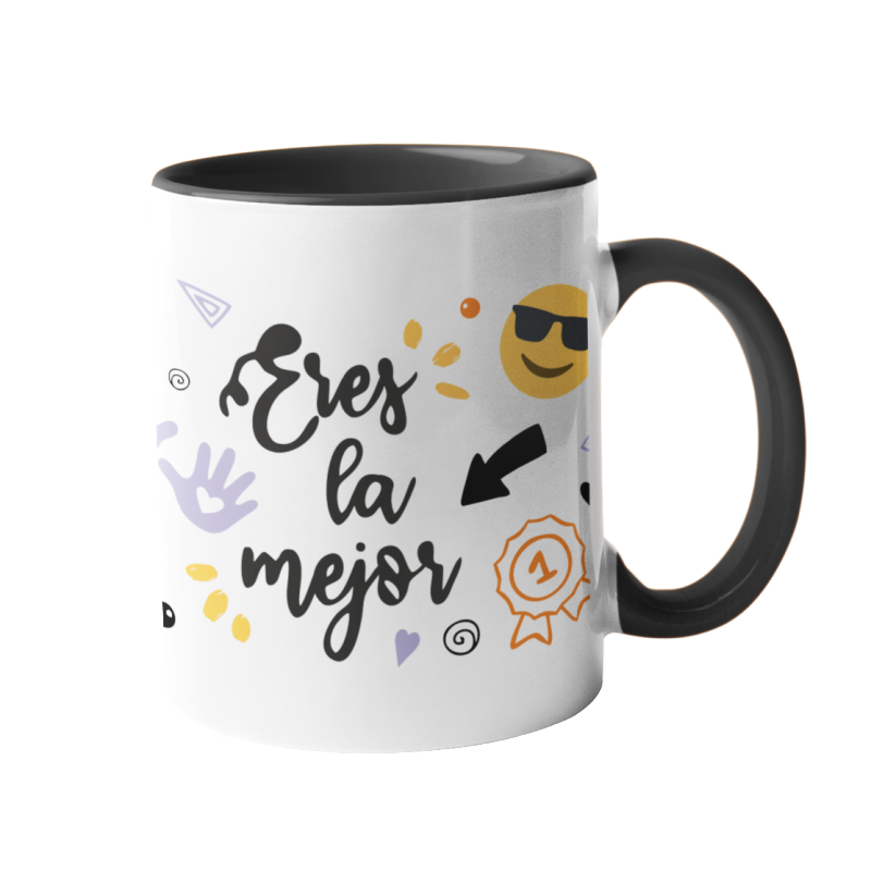 Taza Eres la mejor negra