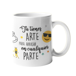 Taza Tienes arte blanca