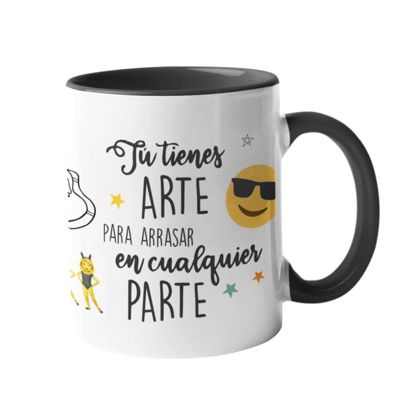 Taza Tienes arte negra