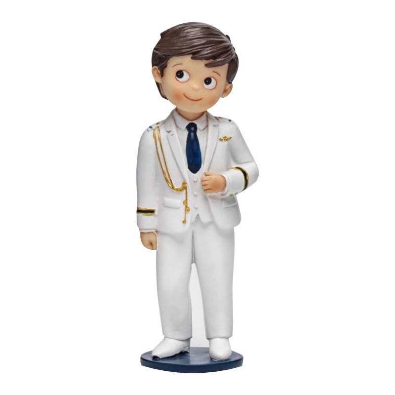 Figura tarta comunión almirante blanco