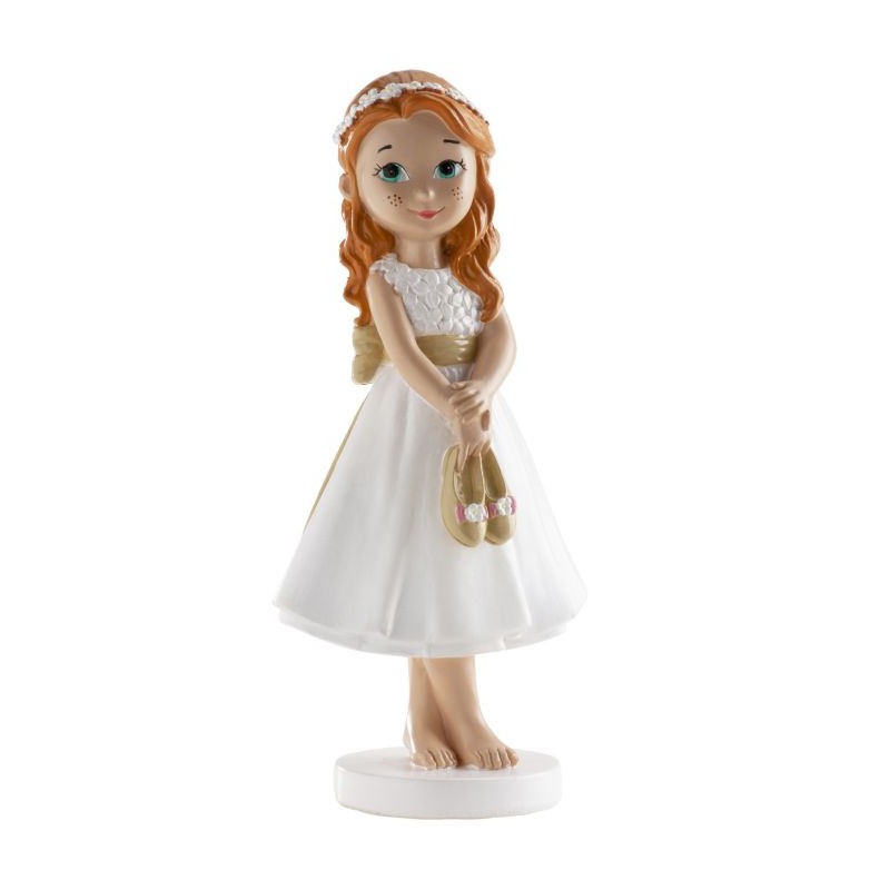 Figura tarta niña comunión descalza