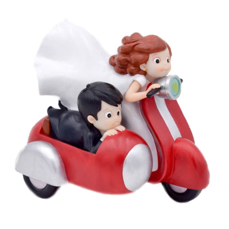 Figura tarta boda moto sidecar