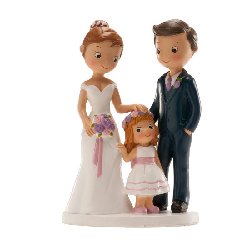 Figura tarta boda con niña