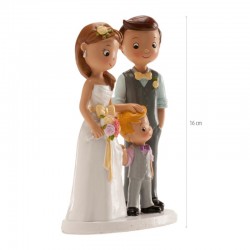 Figura tarta boda con niño lado